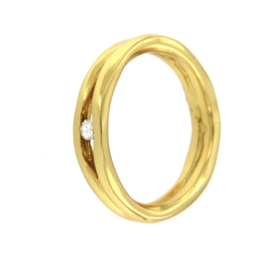 abelia_anillo_de_plata_do_2.webp Roman Joyero Anillos<ABELIA, anillo de plata dorada con circonitas.
