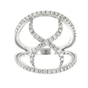 Roman Joyero Anillos<ABISSINIA, anillo de oro blanco con diamantes
