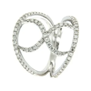 Roman Joyero Anillos<ABISSINIA, anillo de oro blanco con diamantes