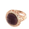 Roman Joyero Anillos<ACHILLES, anillo de plata rosada y amatista.