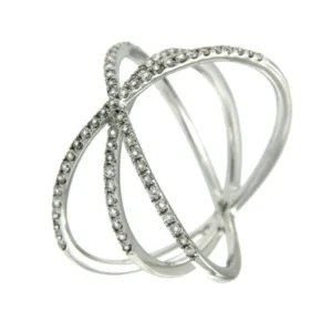 Roman Joyero Anillos<ACROPOLIS, anillo de oro blanco con diamantes