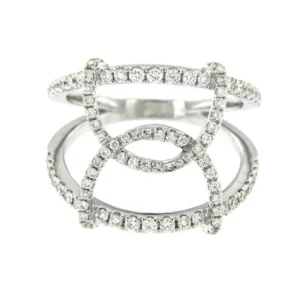 Roman Joyero Anillos<AGATON, anillo de oro blanco con diamantes