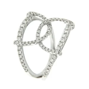 Roman Joyero Anillos<AGATON, anillo de oro blanco con diamantes