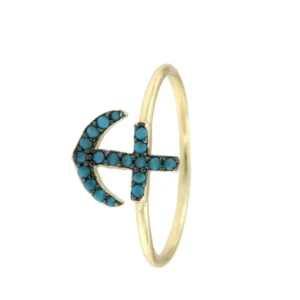 Roman Joyero Anillos<AGROPOLIS, anillo en plata de ley con turquesas