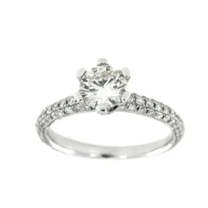 Roman Joyero Anillos<AINSA, anillo-solitario de oro y diamantes