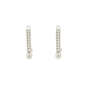 Roman Joyero Pendientes<Alargador BALI corto de plata de ley y circonitas