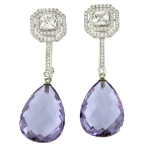 Roman Joyero Pendientes<Alargador BALI corto de plata de ley y circonitas