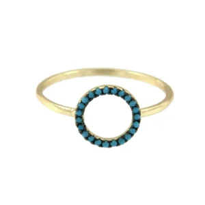 Roman Joyero Anillos<ALBANA, anillo en plata de ley con turquesas