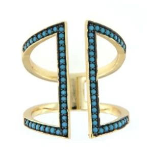 Roman Joyero Anillos<ALESSANDRIA, anillo de plata con turquesas