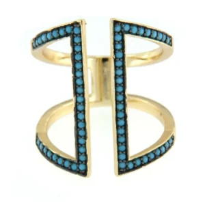 Roman Joyero Anillos<ALESSANDRIA, anillo de plata con turquesas