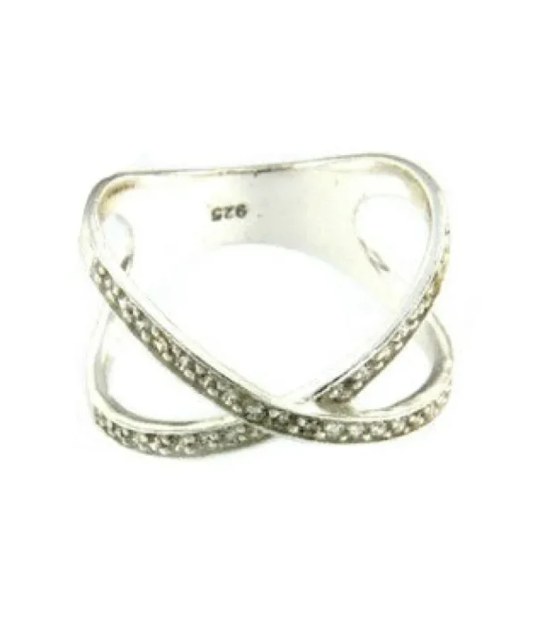 Roman Joyero Anillos<ALHELI, anillo de plata con circonitas.