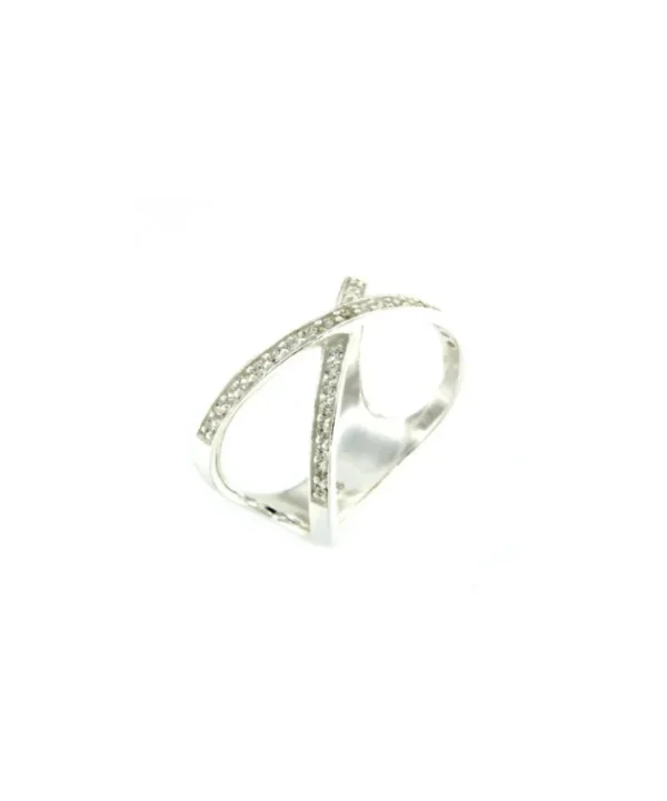 Roman Joyero Anillos<ALHELI, anillo de plata con circonitas.