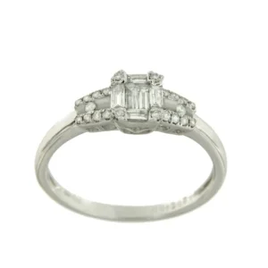 Roman Joyero Anillos<Alianza CORUCHE oro blanco con diamantes