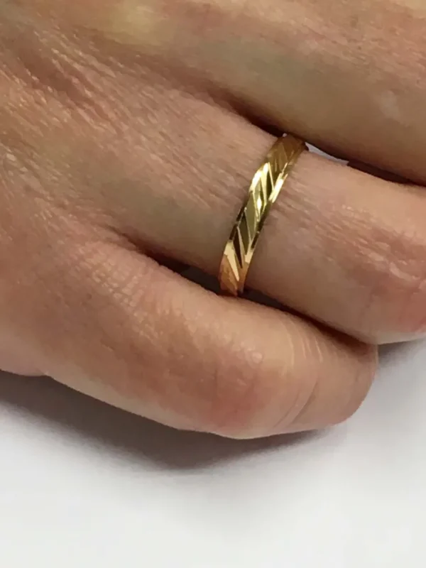 Roman Joyero Anillos<Alianza de boda MERAL oro amarillo de 18 ktes gallones cejados