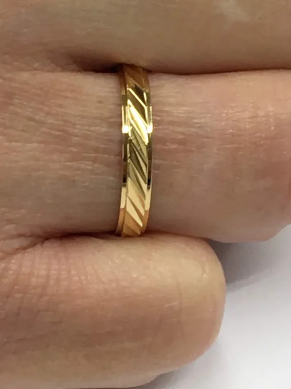 Roman Joyero Anillos<Alianza de boda MERAL oro amarillo de 18 ktes gallones cejados