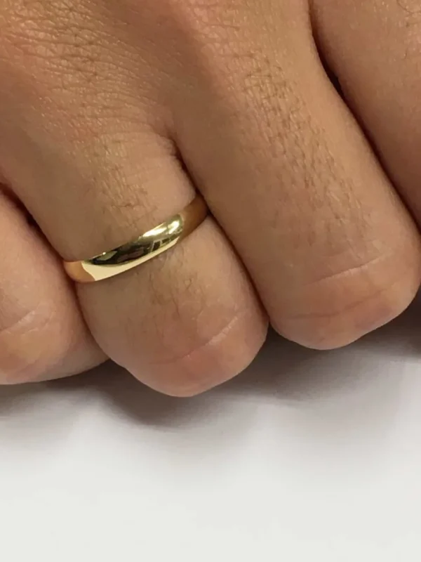 Roman Joyero Anillos<Alianza de Boda PRODIGIUM en media caña oro 18 ktes 3’00 mm