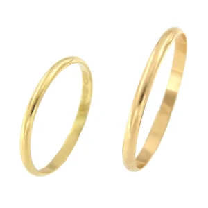 Roman Joyero Anillos<Alianza de compromiso MIRUM en media caña oro 18 ktes fina