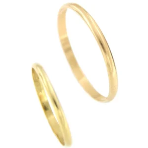 Roman Joyero Anillos<Alianza de compromiso MIRUM en media caña oro 18 ktes fina