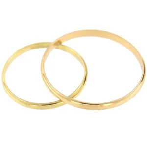 Roman Joyero Anillos<Alianza de compromiso MIRUM en media caña oro 18 ktes fina