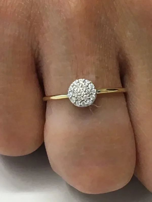 Roman Joyero Anillos<Alianza de oro amarillo AYDAN con diamantes