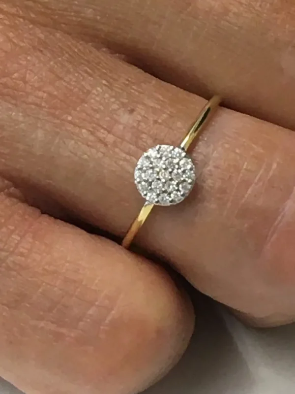 Roman Joyero Anillos<Alianza de oro amarillo AYDAN con diamantes