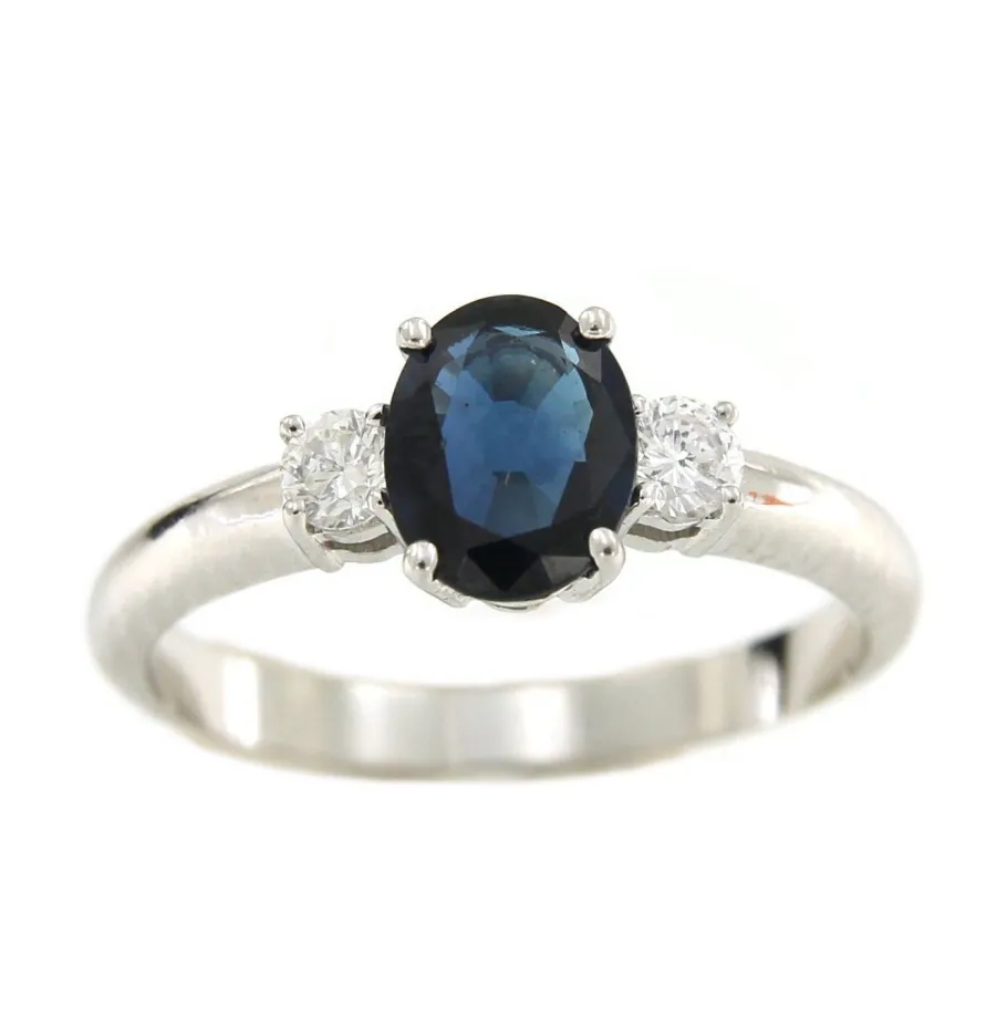 alianza_de_oro_blanco_ale_0.webp Roman Joyero Anillos<Alianza de oro blanco ALEV con zafiro y diamantes
