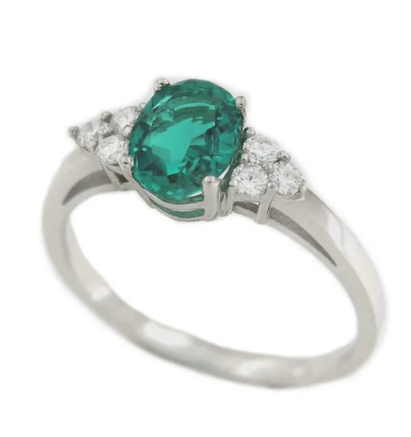 Roman Joyero Anillos<Alianza de oro blanco ALIF con brillantes y rubí, zafiro o esmeralda