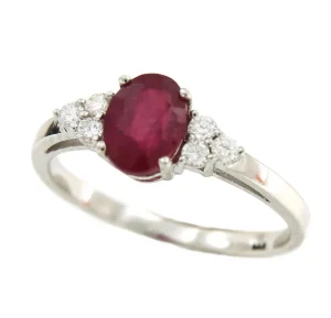 Roman Joyero Anillos<Alianza de oro blanco ALIF con brillantes y rubí, zafiro o esmeralda