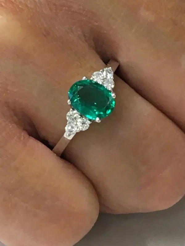 Roman Joyero Anillos<Alianza de oro blanco ALIF con brillantes y rubí, zafiro o esmeralda