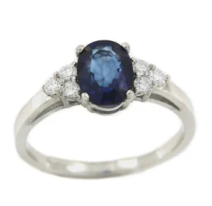 Roman Joyero Anillos<Alianza de oro blanco ALIF con brillantes y rubí, zafiro o esmeralda