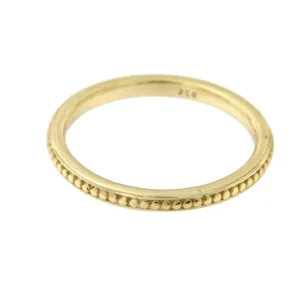 Roman Joyero Anillos<Alianza de plata ley chapada con diseño central en gallones