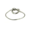 Roman Joyero Anillos<Alianza plata con baño de rodio y nudo de barco liso