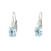 Roman Joyero Pendientes<ALLARIZ pendientes oro blanco 18 ktes aguamarina y circonita
