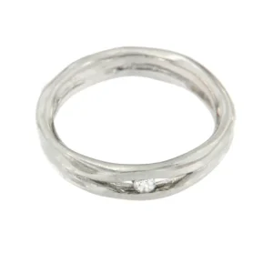Roman Joyero Anillos<ALMEZ, anillo en plata de ley con circonitas.