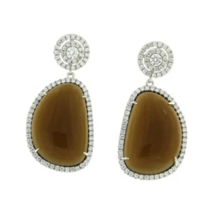 Roman Joyero Pendientes<ALOYSHA, pendientes de plata con piedra y circonitas