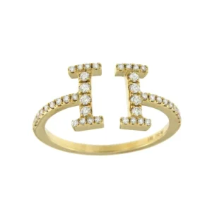 Roman Joyero Anillos<ALUVION, anillo de oro amarillo con diamantes