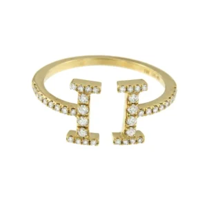Roman Joyero Anillos<ALUVION, anillo de oro amarillo con diamantes