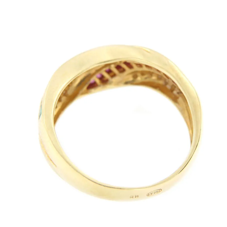 alya_anillo_oro_amarillo__8.webp Roman Joyero Anillos<ALYA anillo oro amarillo de 18 kts brillantes y rubíes