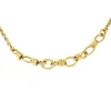 Roman Joyero Cadenas Y Gargantillas<AMALFI gargantilla plata 1ª ley bañada oro eslabones aretes