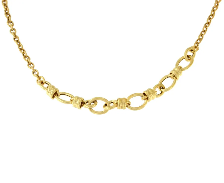 amalfi_gargantilla_plata__0.webp Roman Joyero Cadenas Y Gargantillas<AMALFI gargantilla plata 1ª ley bañada oro eslabones aretes