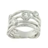 Roman Joyero Anillos<AMAPOLA, anillo en plata con circonitas.