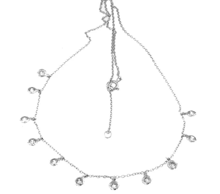 amazon_cadena_corta_de_pl_2.webp Roman Joyero Cadenas Y Gargantillas<AMAZON, cadena corta de plata rodiada con circonitas
