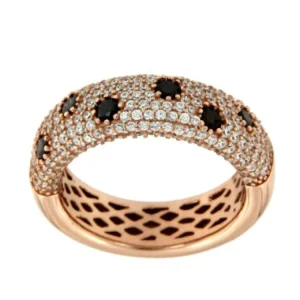 Roman Joyero Anillos<ANASTASIA, anillo de plata ancho con circonitas
