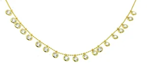 Roman Joyero Cadenas Y Gargantillas<ANDREY, gargantilla de plata con bolitas y circonitas