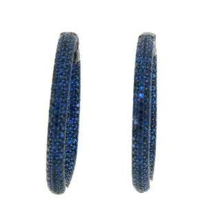 Roman Joyero Pendientes<ANDRUSHA, argollas en plata con circonitas de colores