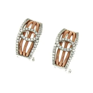 Roman Joyero Pendientes<ANIELKA, pendientes cortos de plata con circonitas