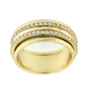 Roman Joyero Anillos<Anillo ancho de plata con circonitas