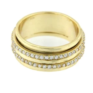 Roman Joyero Anillos<Anillo ancho de plata con circonitas