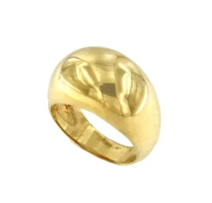 Roman Joyero Anillos<Anillo ancho NADOR en plata 1ª ley bañada oro