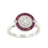 Roman Joyero Anillos<Anillo ANIS oro blanco 18 ktes brillantes y taypes de rubies